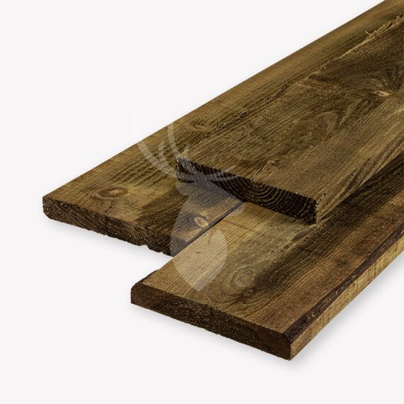 pasta voorkomen oppakken Douglas plank | ruw | geïmpregneerd | 3x20 cm | Vandentop Tuinhout