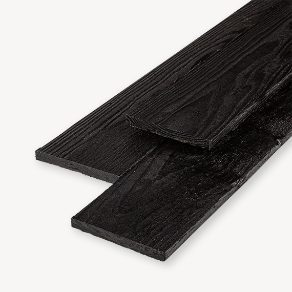 botsing Concessie Paragraaf Douglas plank | ruw | zwart | 2x15 cm | Vandentop Tuinhout